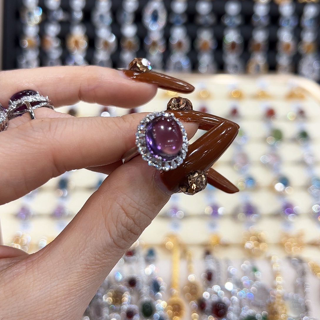 水晶金色拖不保色介意慎拍银色托不掉色银S925镶嵌王*方