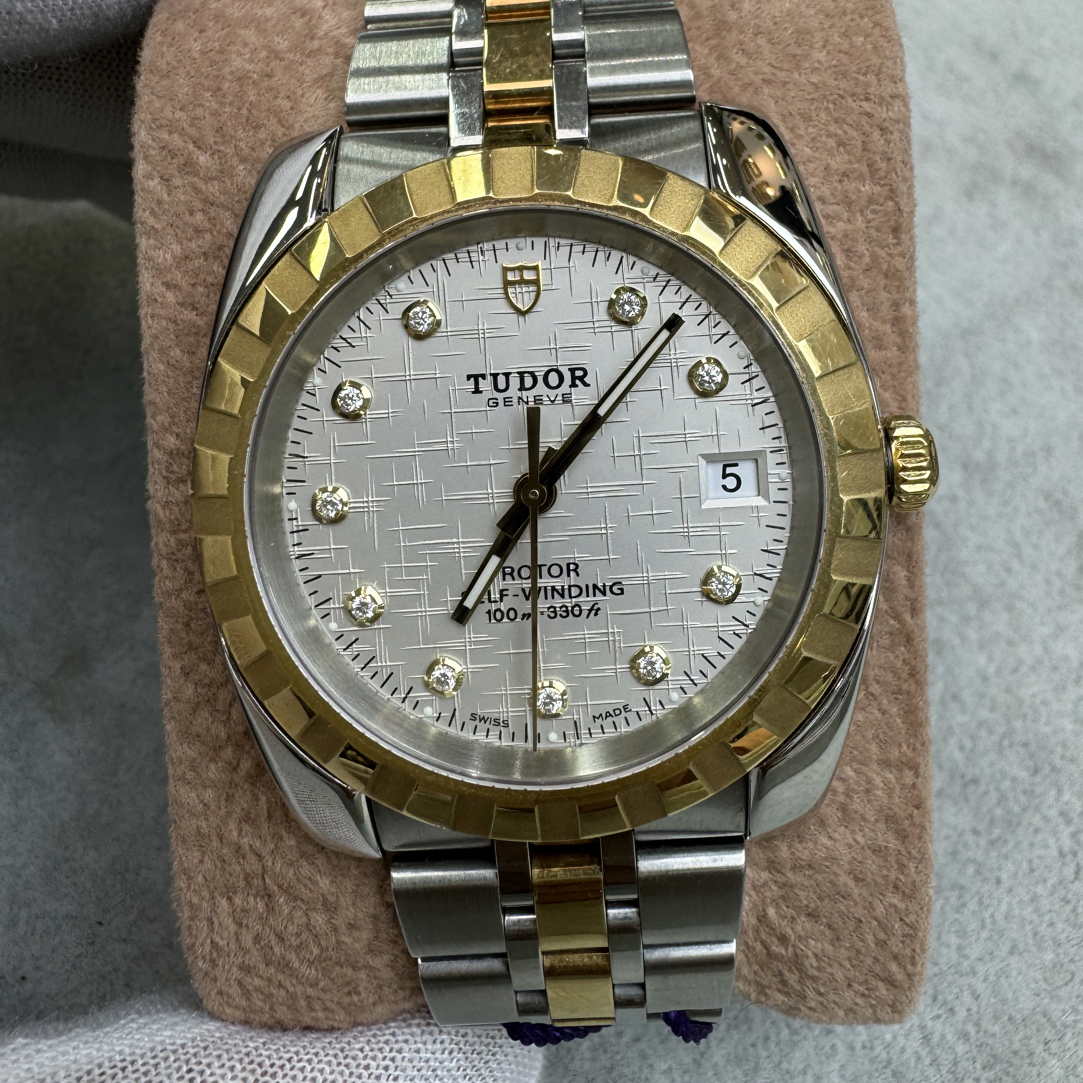 95新 TUDOR/帝舵 95新/帝舵经典21013/表径38mm/有金有钻/单表/