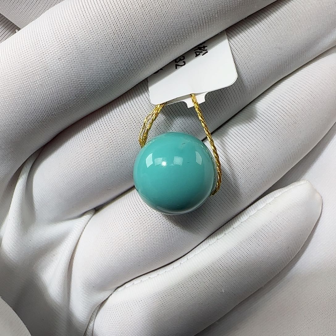 绿松石未镶嵌13mm➕单珠