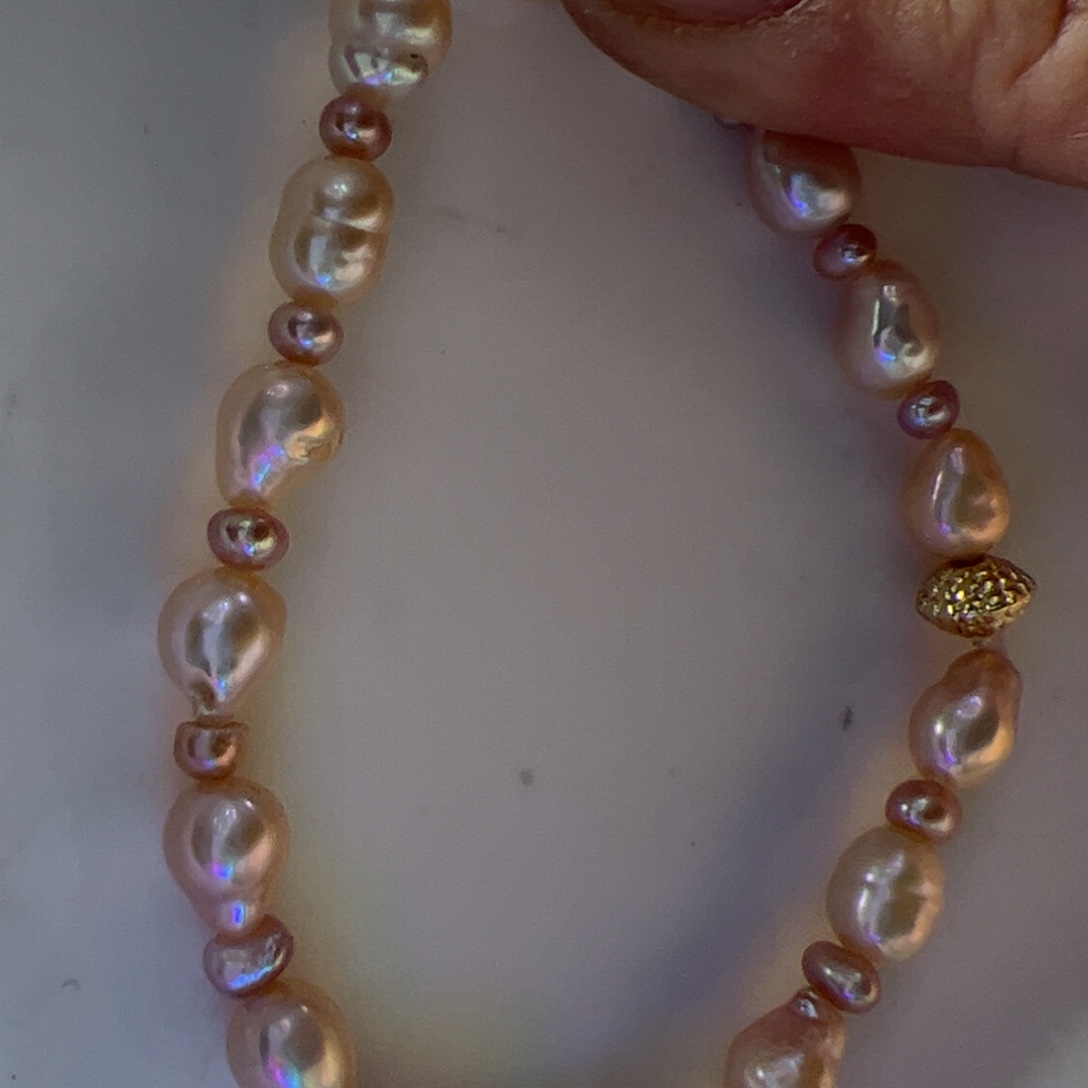 合金淡水珍珠手绳651