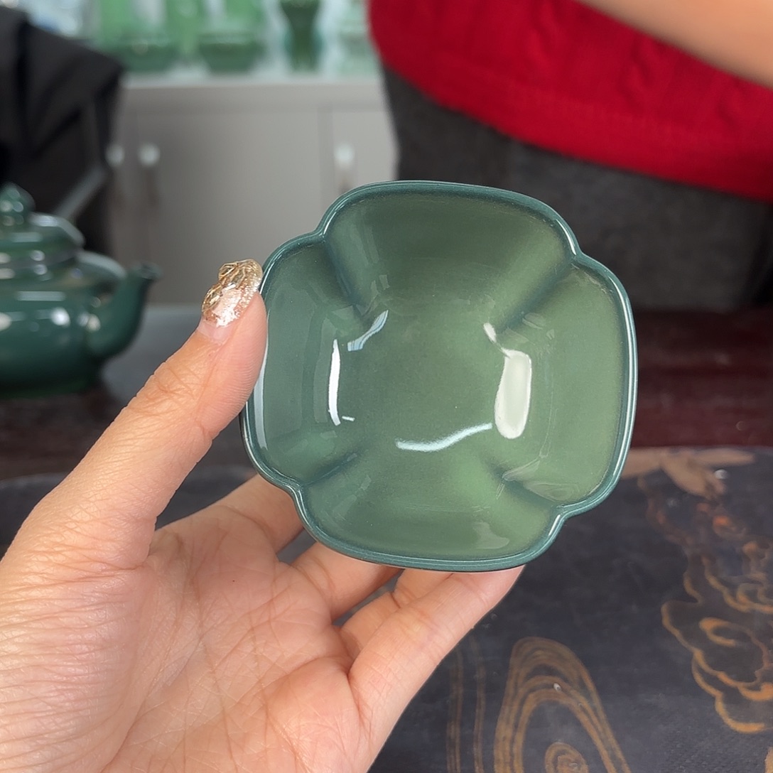 龙泉云间青瓷小米茶器