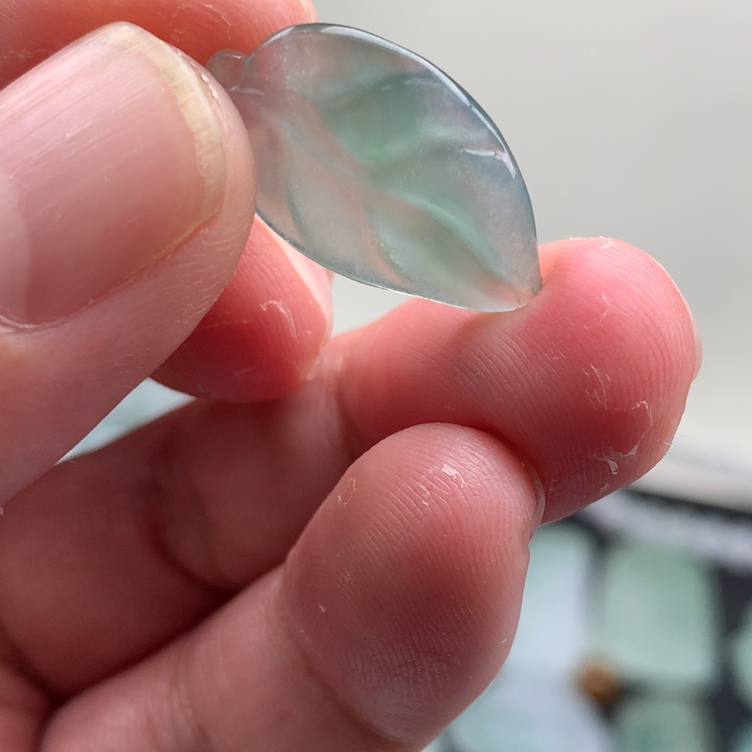 定制翡翠未镶嵌叶子