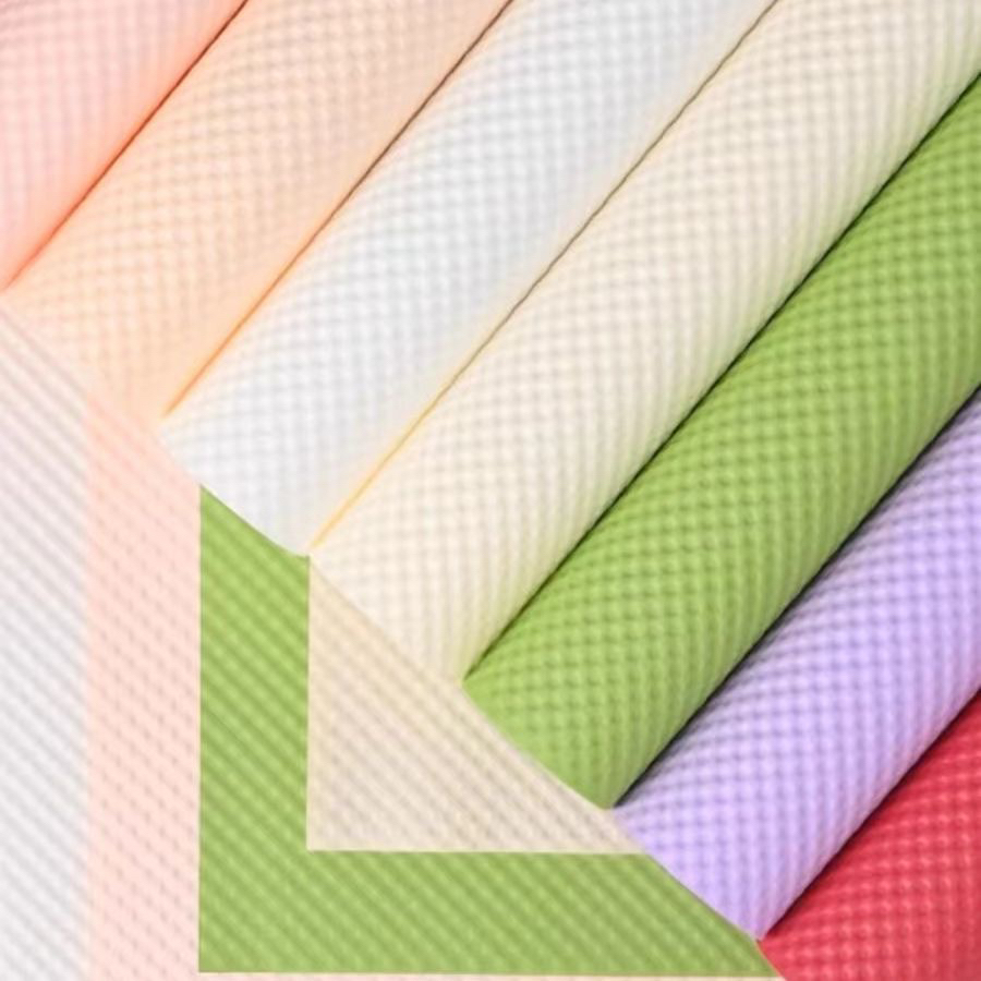 压纹纸波点系列包花纸立体纯色浪漫ins风花束花艺材料工厂直销