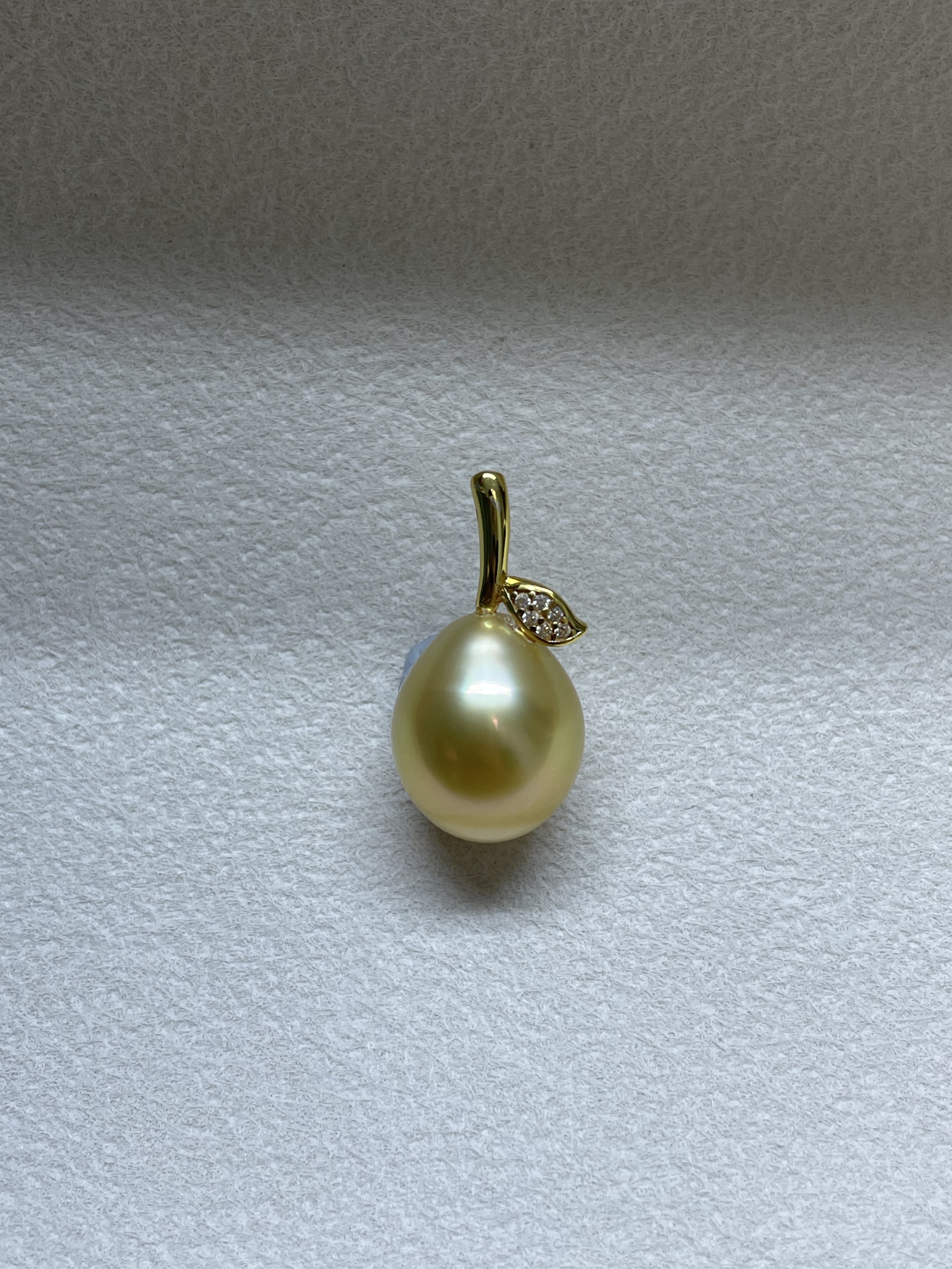 时尚南洋金珠海水珍珠吊坠11.3mm经典水果款百搭送女儿的礼物