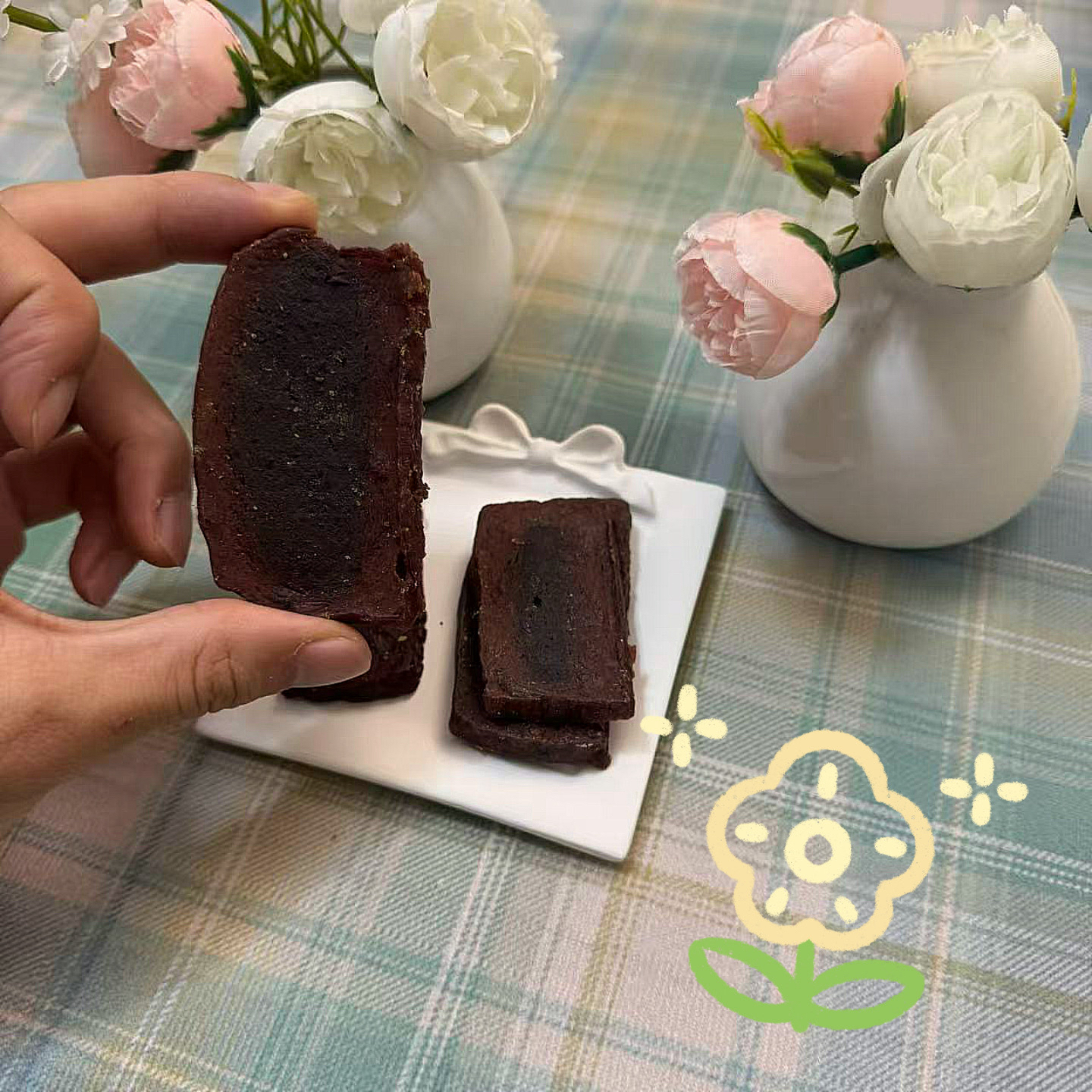 [满50包邮]宠物烘干鸡肉牛肉夹心片60g大块肉