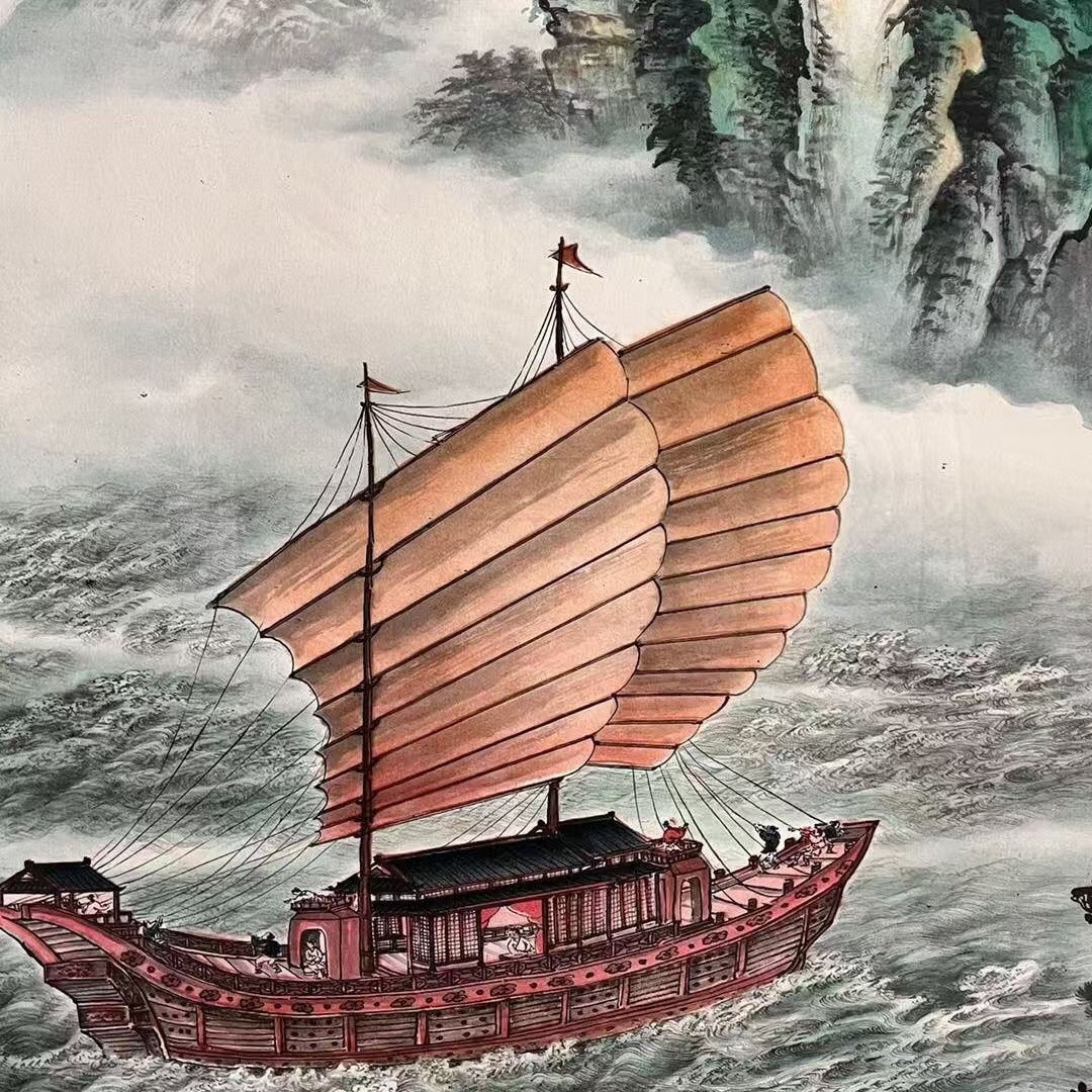 一帆风顺装饰画    