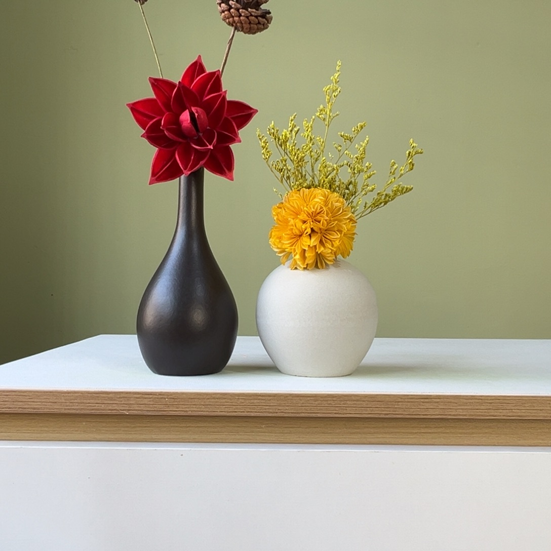 陶瓷花瓶陶瓷花瓶带花高度20-30厘米左右