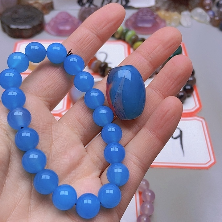 【闪购商品】未镶嵌玛瑙/玉髓珠宝半成品绿*