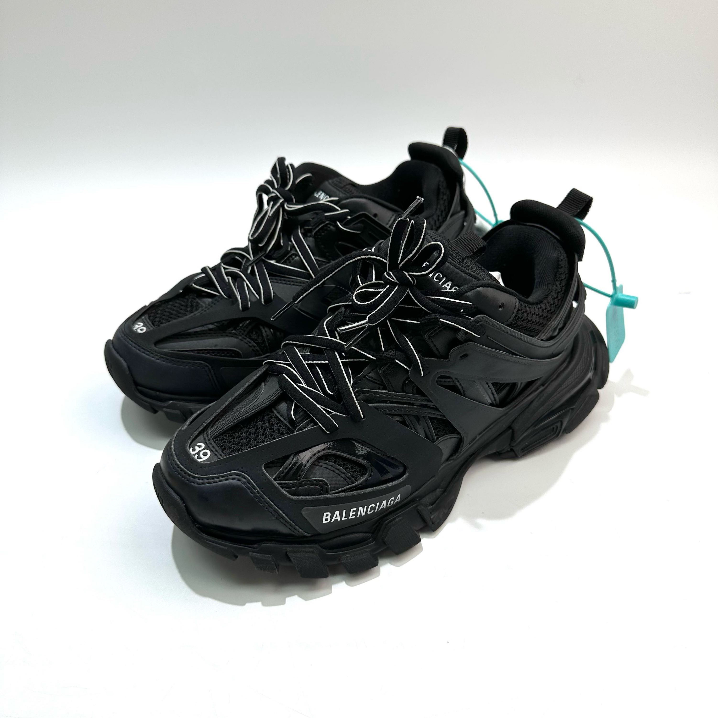 99新 Balenciaga/巴黎世家 39码 黑色Track1.0老爹鞋bl0300