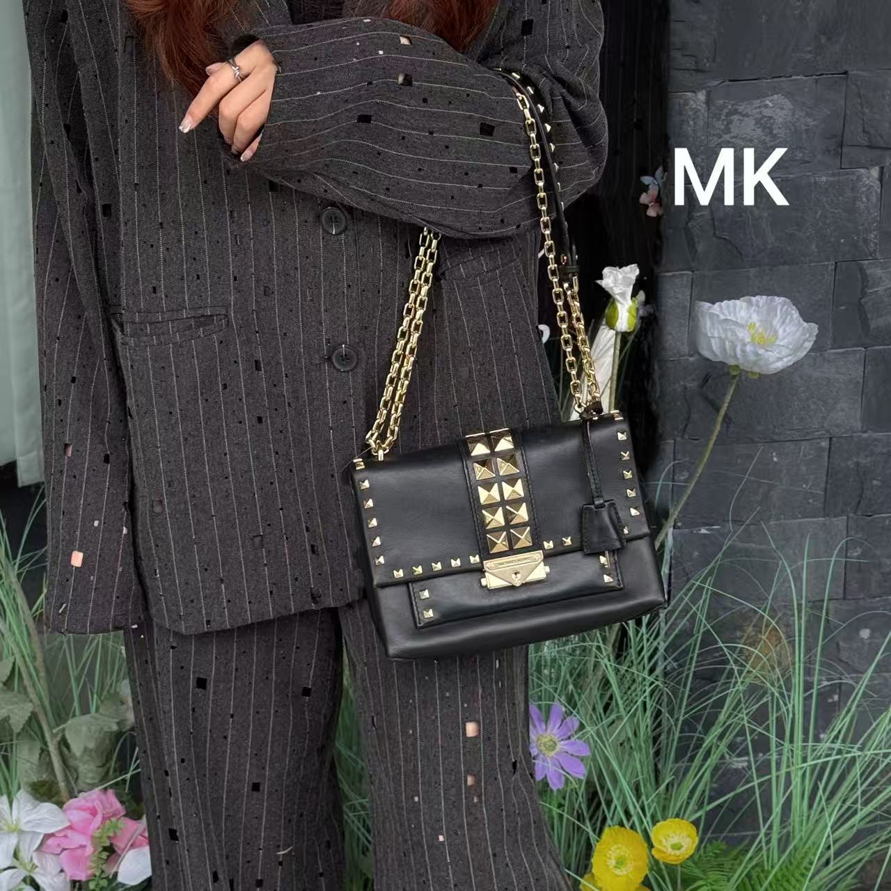 95新 MICHAEL KORS/迈克高仕 A1959经典百搭黑色手提包包95新