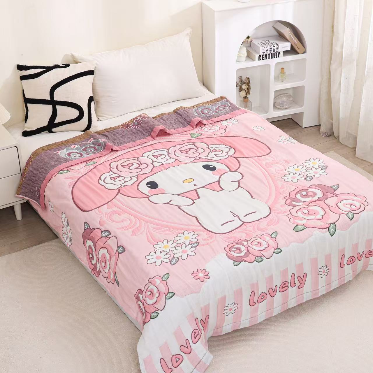 花朵美乐蒂   150*200泡芙被柔软亲肤舒适透气可爱