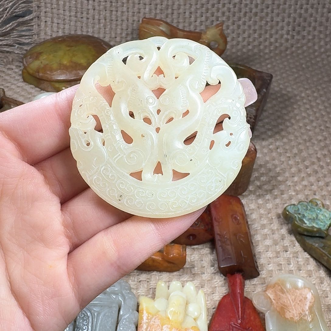白玉菩提吊坠挂件