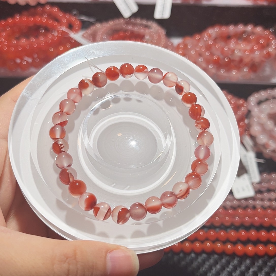 南红玛瑙未镶嵌手链