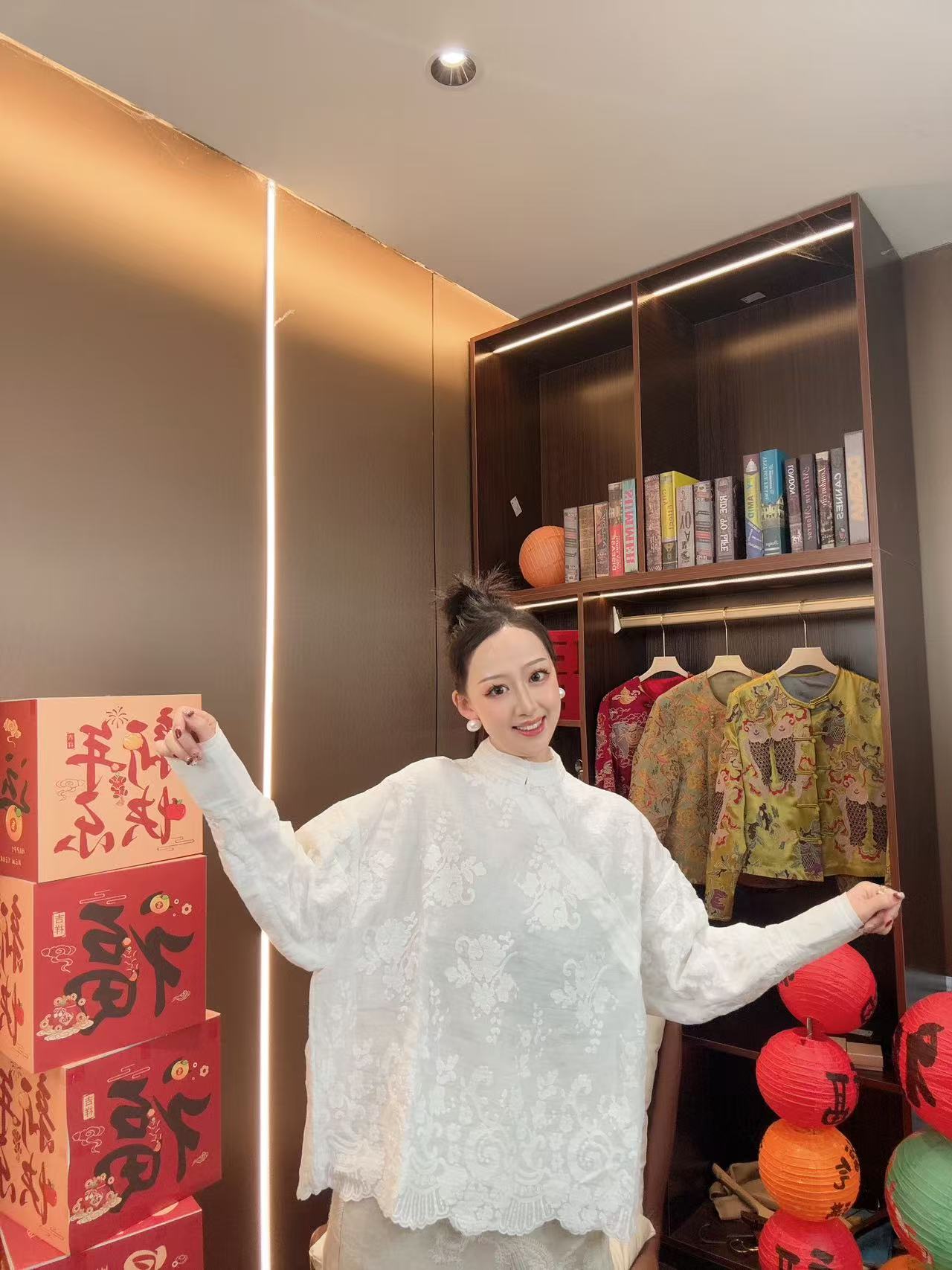 【沐木家】“蒲公花”春夏新款田园风花边下摆棉麻刺绣衬衫