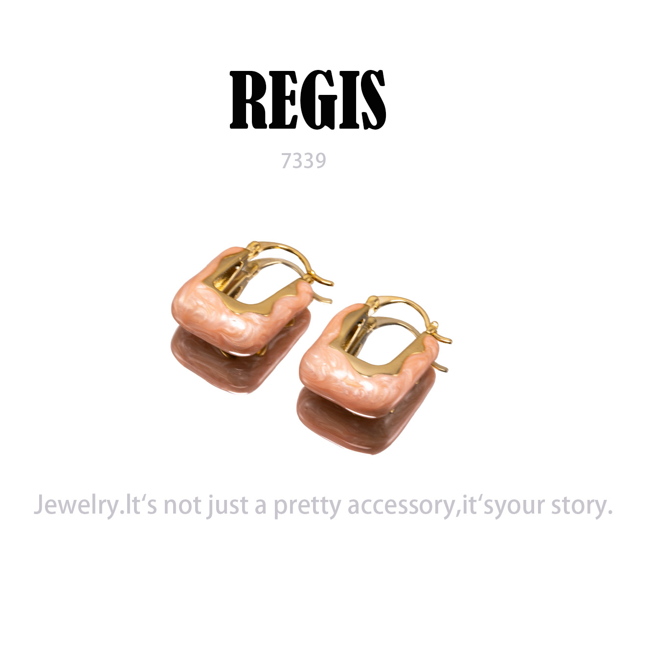 镀K金 REGIS   耳饰～7339