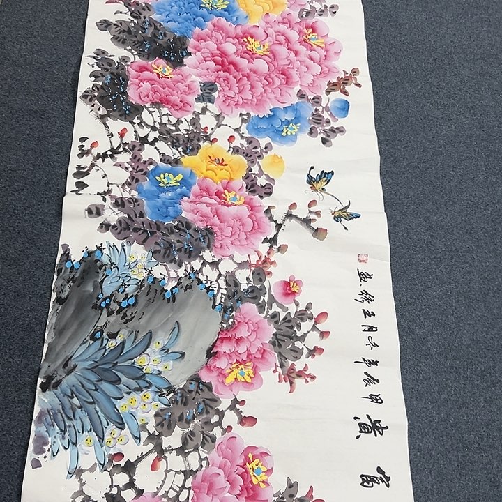 国画纯手绘字画宣纸