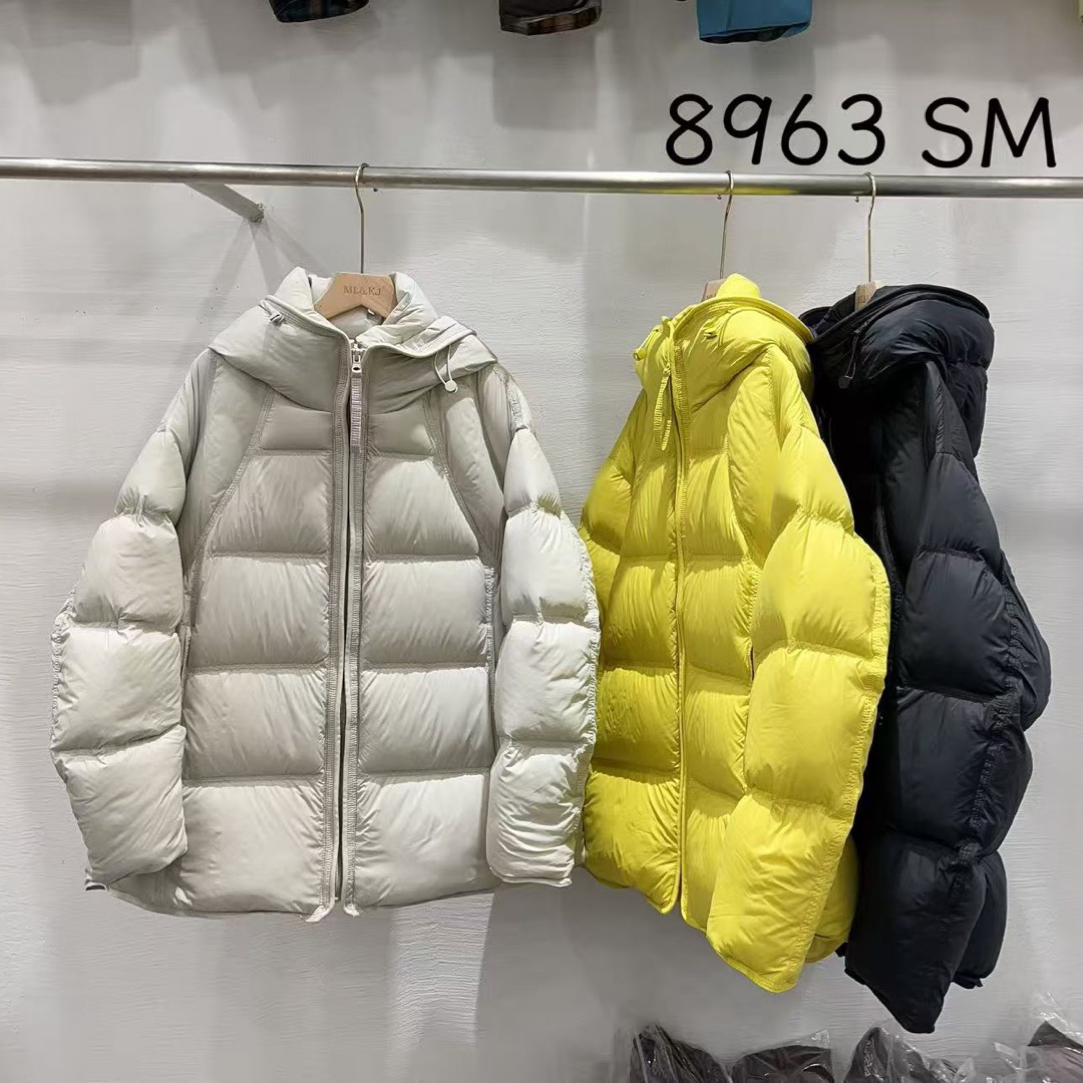 8963 冬季新款90白鸭绒连帽加厚羽绒服
