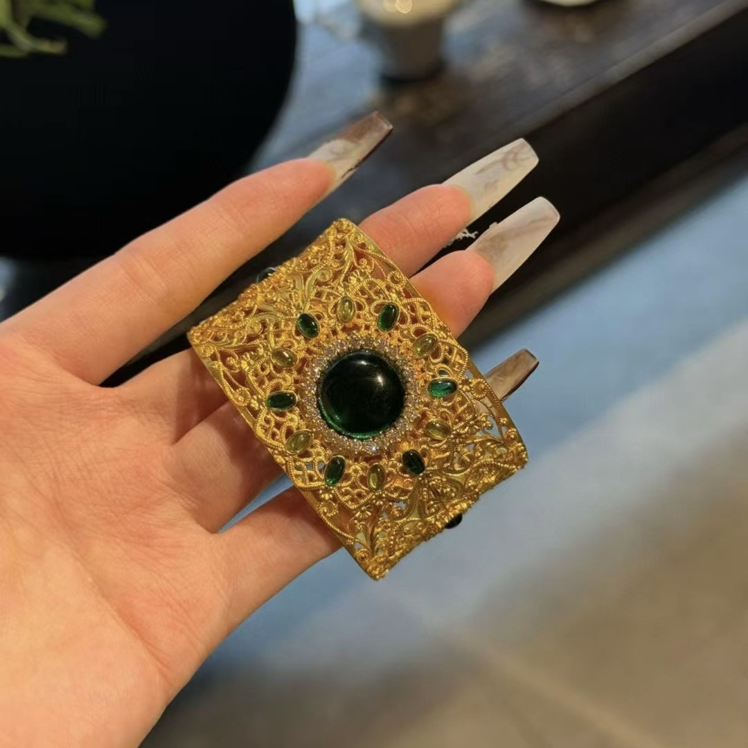 足金999镶嵌手腕手镯
