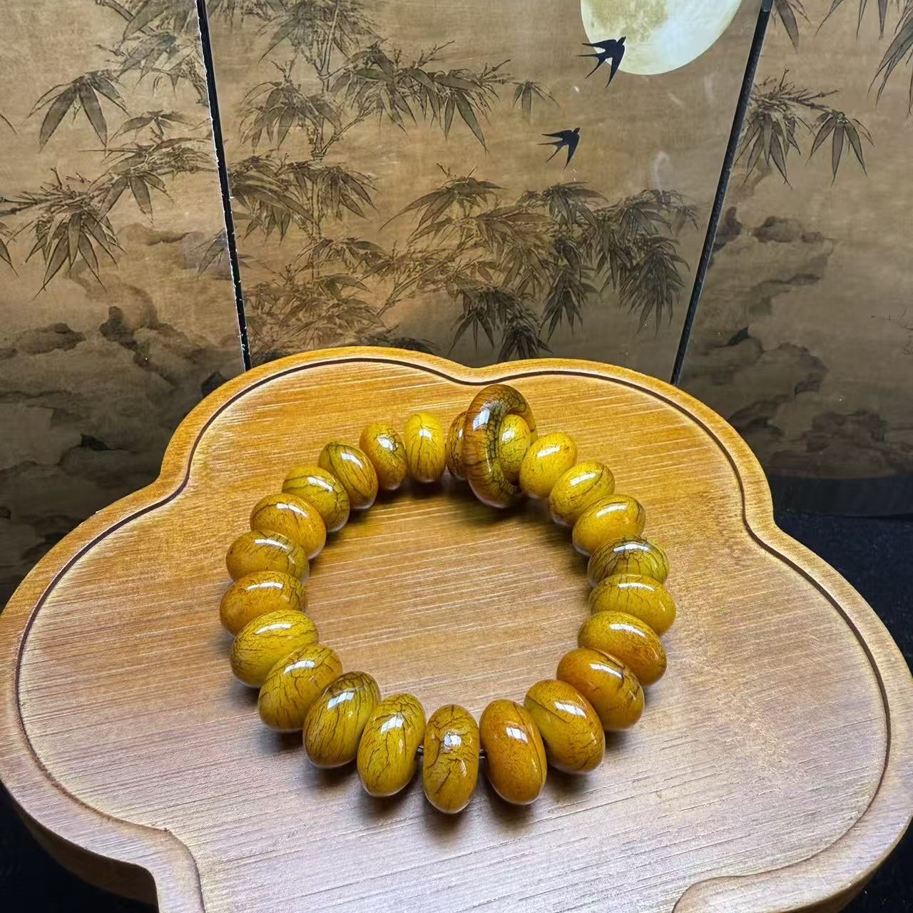 藏式经典骨制算盘珠1.6