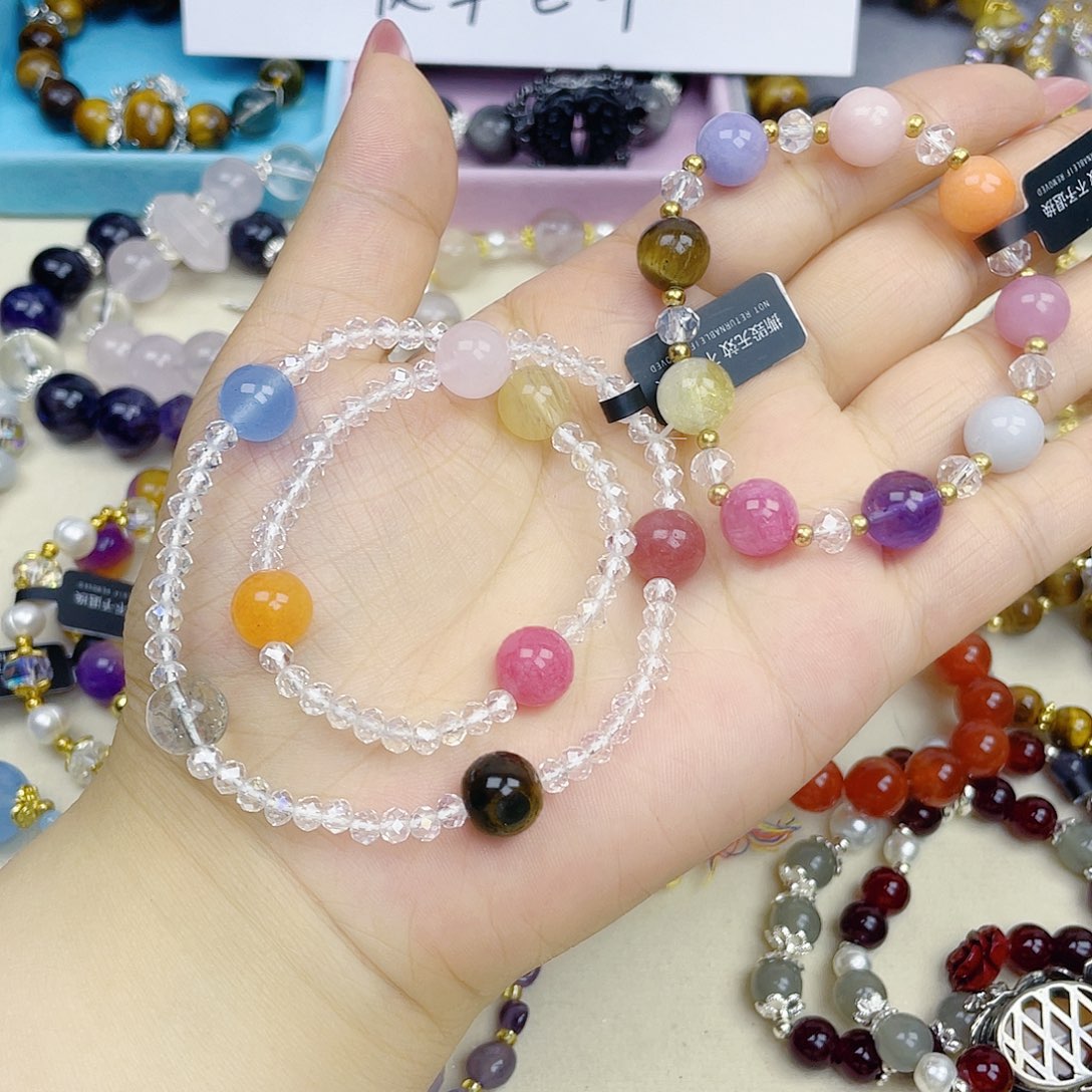 手饰针钠钙石银S925镀金镶嵌