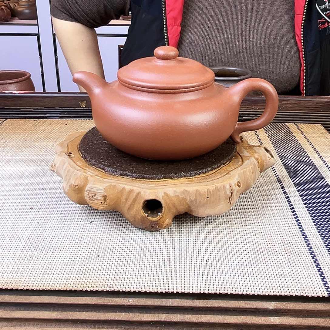 紫砂茶壶宜兴紫砂台西紫泥280c c