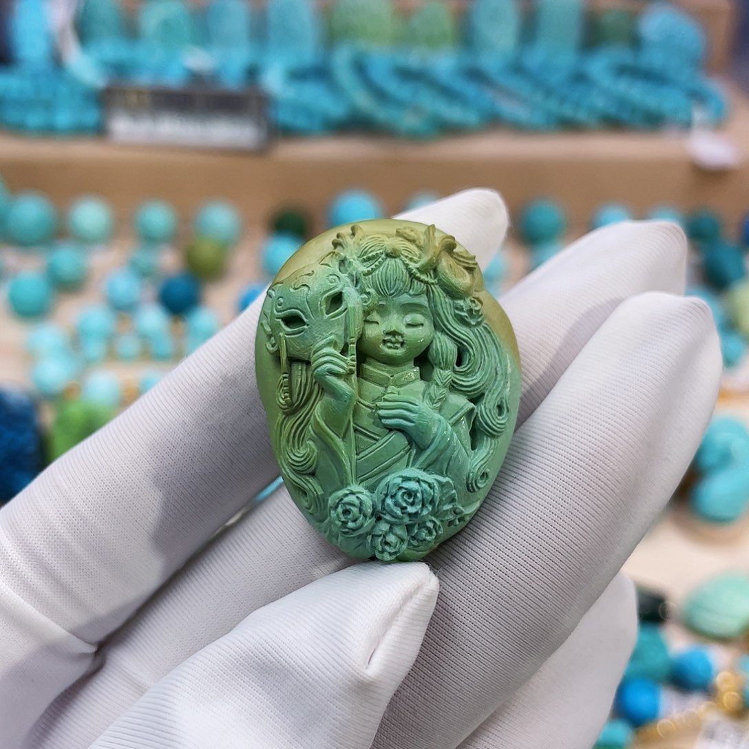 绿松石珠宝奇石未镶嵌