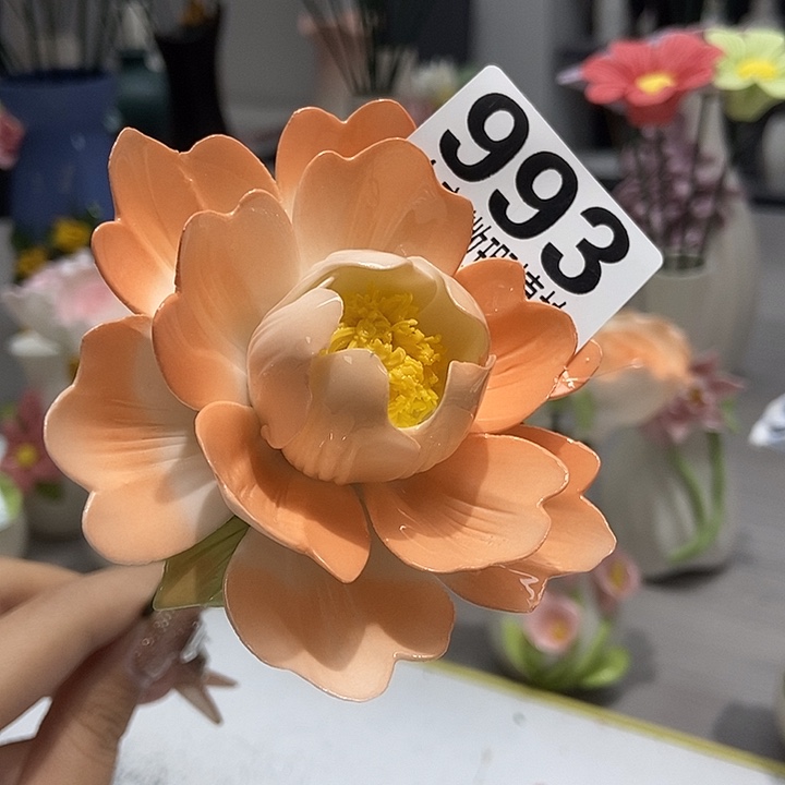 陶瓷纯手工捏花设计