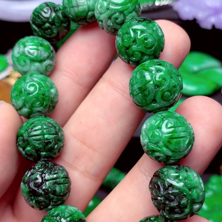 翡翠未镶嵌手链手串