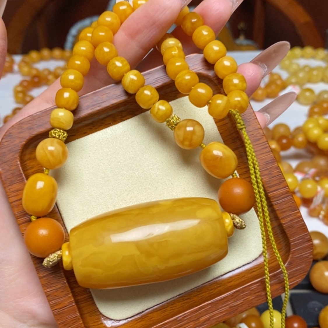 【闪购商品】蜜蜡颈饰未镶嵌项链