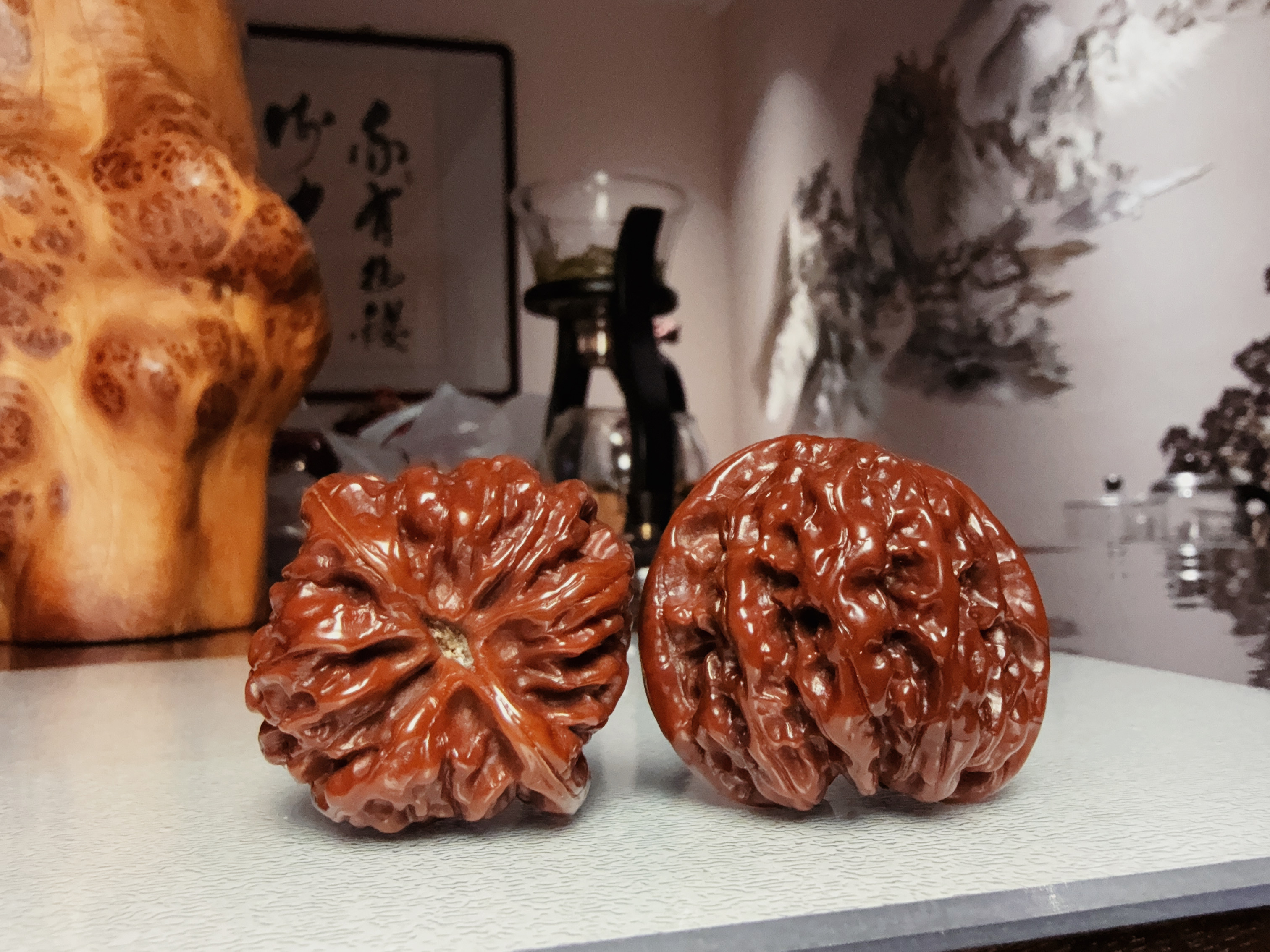 老孙家文玩核桃/金蟾背狮子头（原树果、性价比对）
