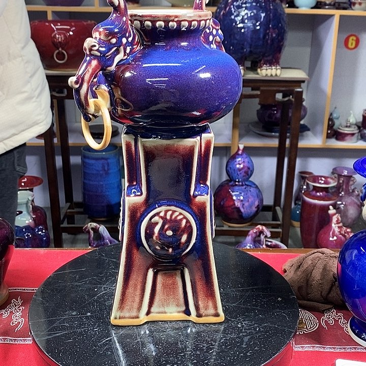 瓶中国神垕精品钧瓷