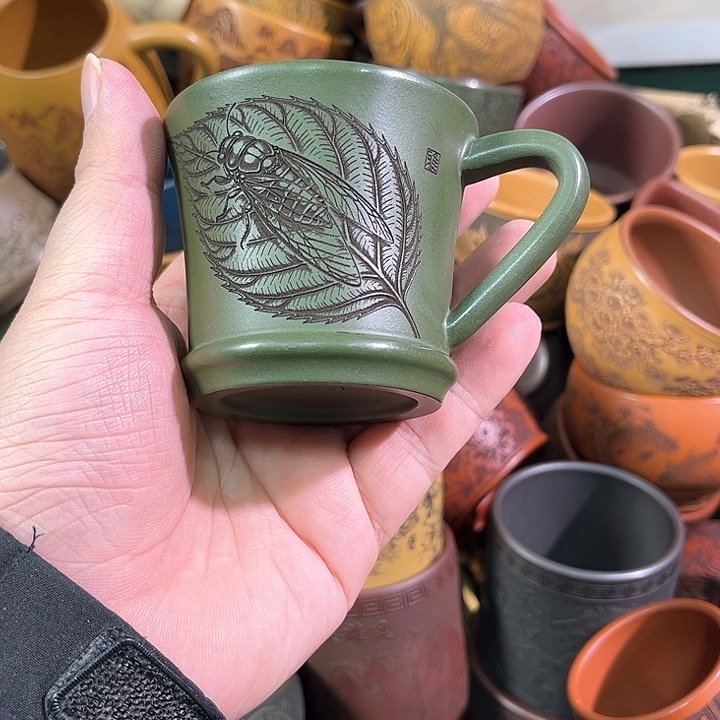 茶杯紫砂全手工紫砂主人杯 