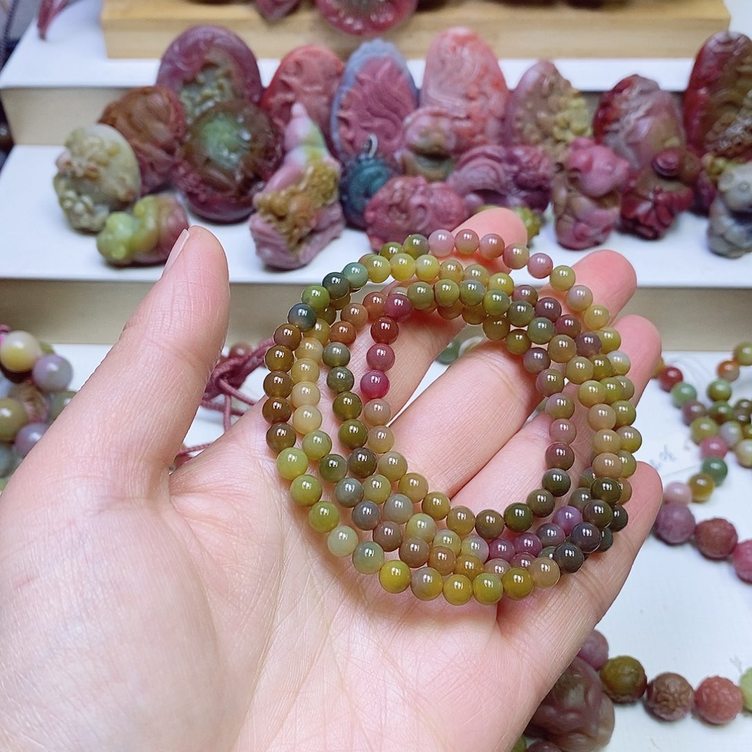 玛瑙/玉髓盐源玛瑙手链未镶嵌