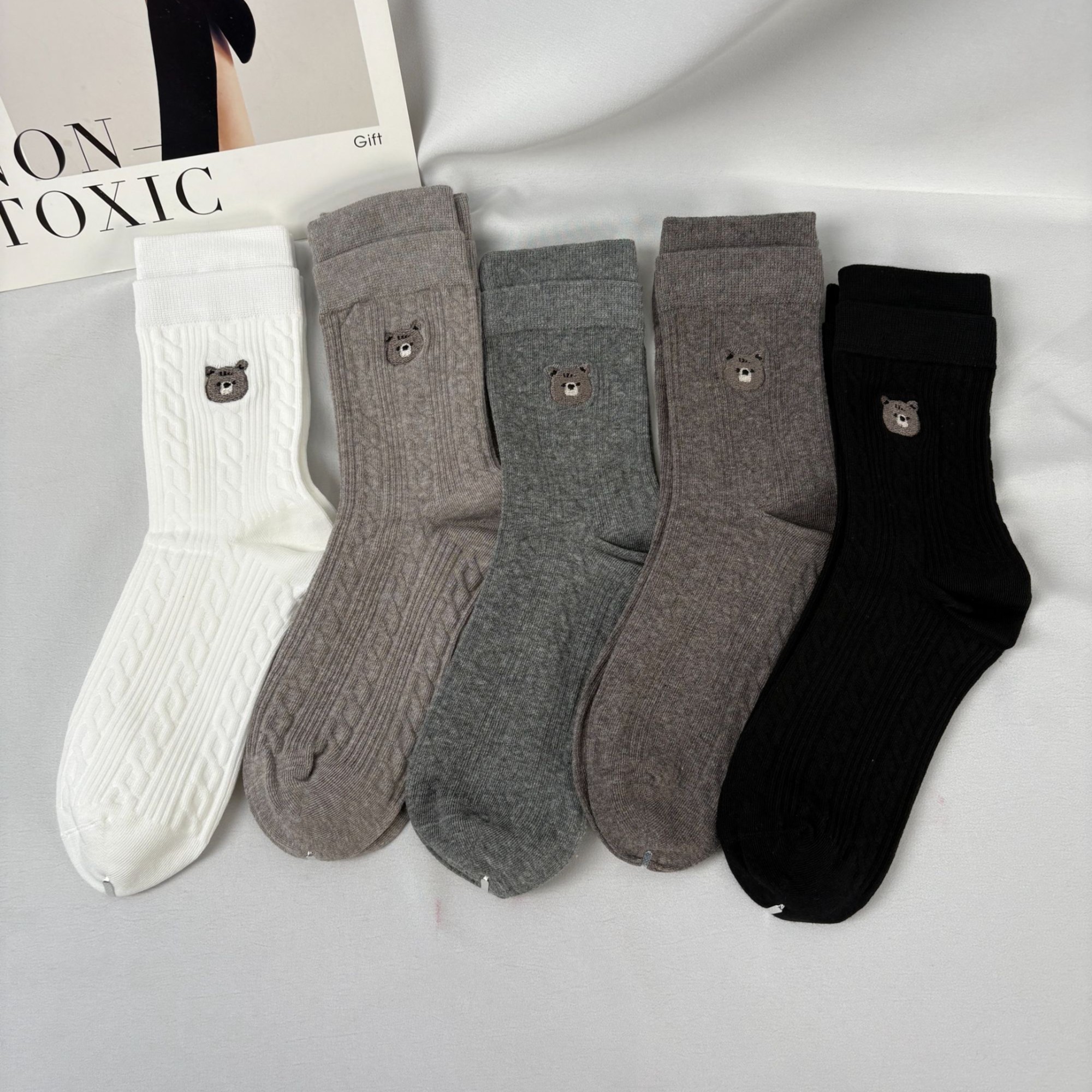 279（璞系）女士中筒袜休闲百搭