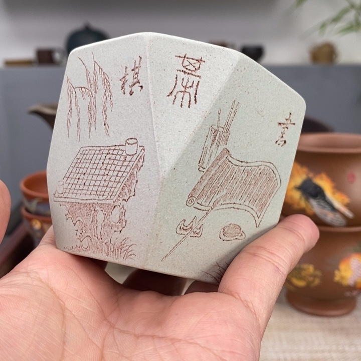 紫砂茶杯宜兴紫砂主人杯