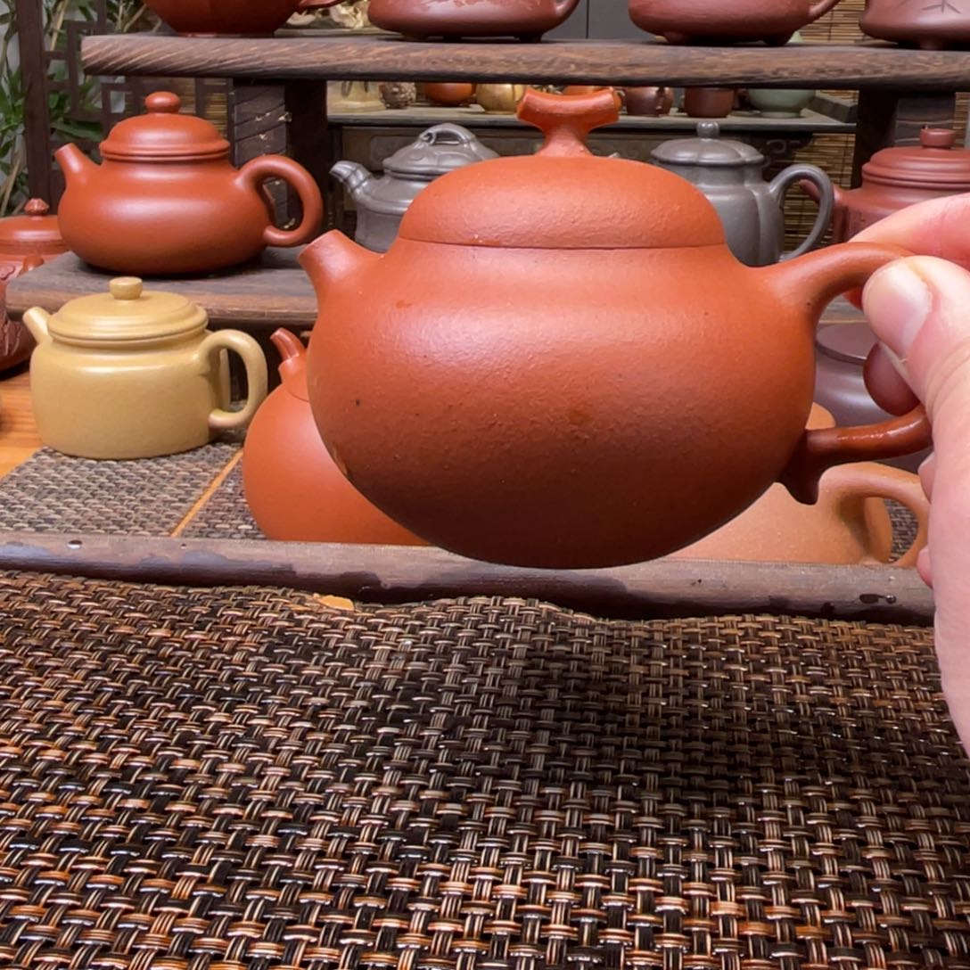 紫砂茶壶宜兴原矿紫砂手工制200