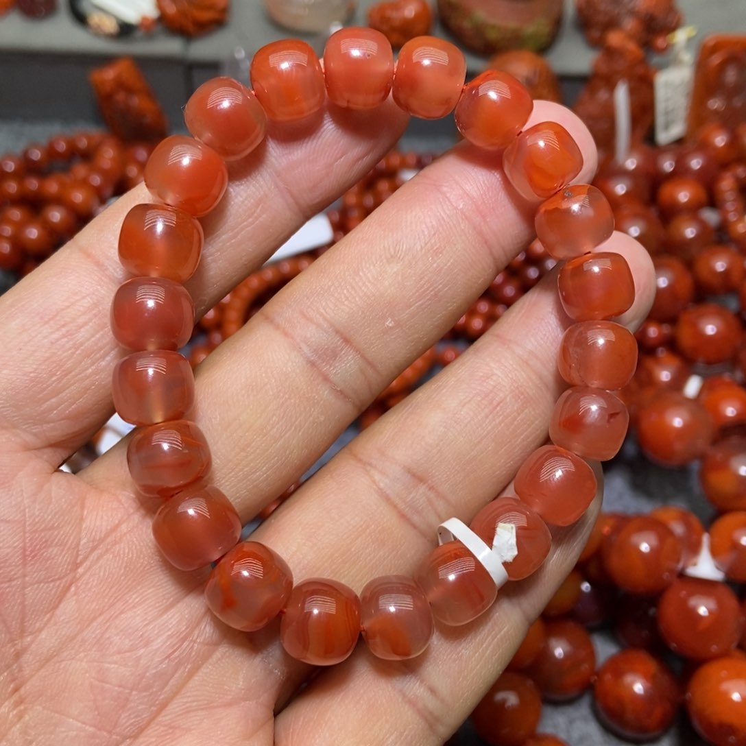 【闪购商品】南红玛瑙手串未镶嵌杯*10mm
