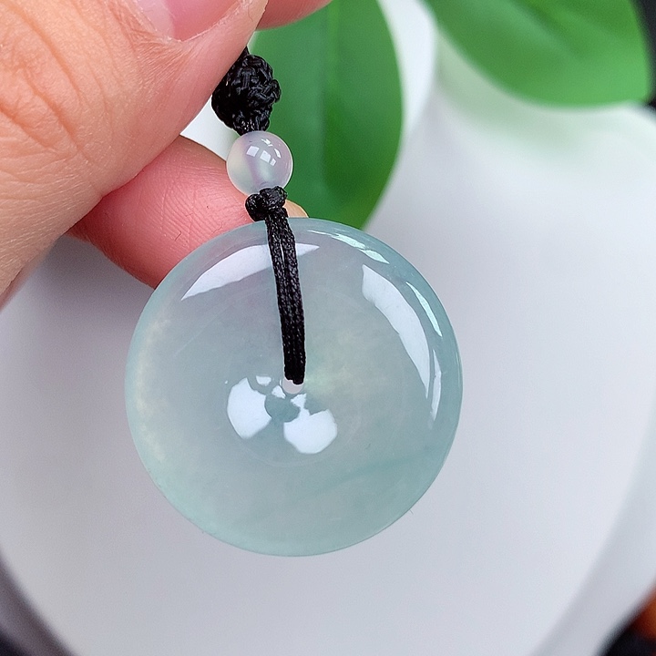 颈饰未镶嵌翡翠平安扣 27x5.3mm