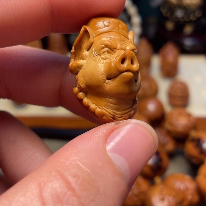 橄榄核手串/手链蟹*猪八戒单颗