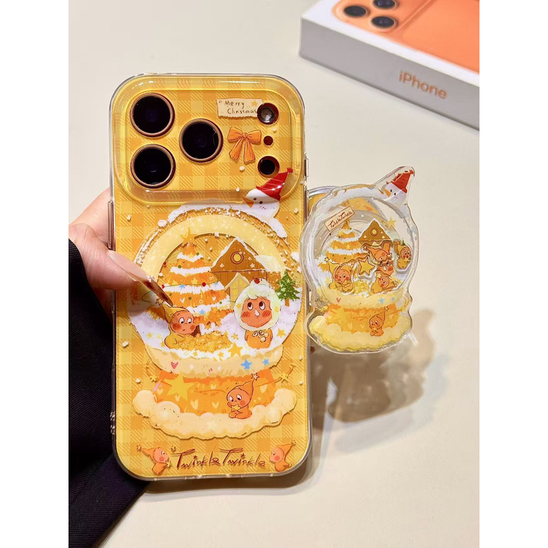 水晶球圣诞树星星男孩磁吸支架适用苹果17promax手机壳15iphone16