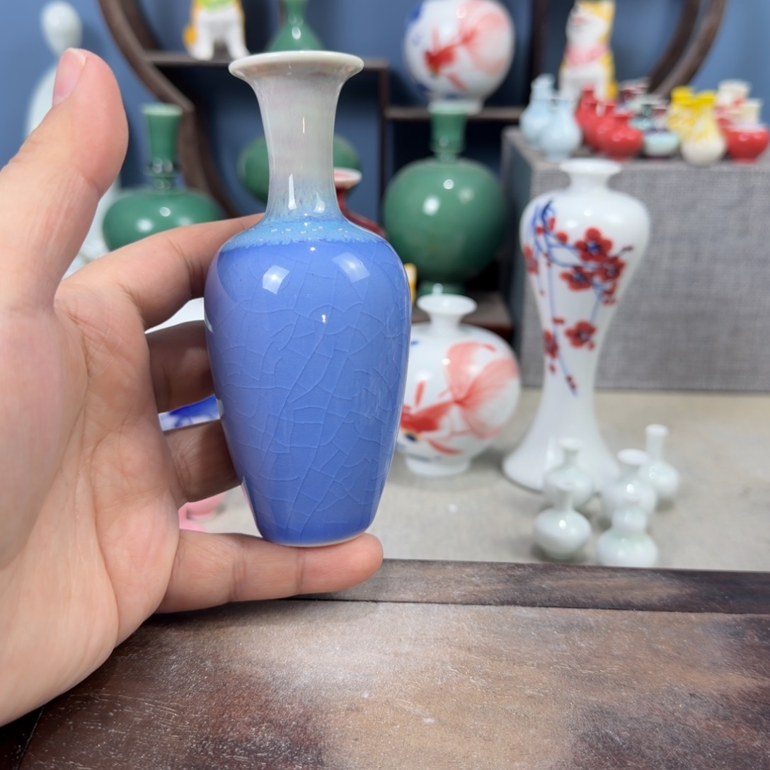 陶瓷手工小花器摆件