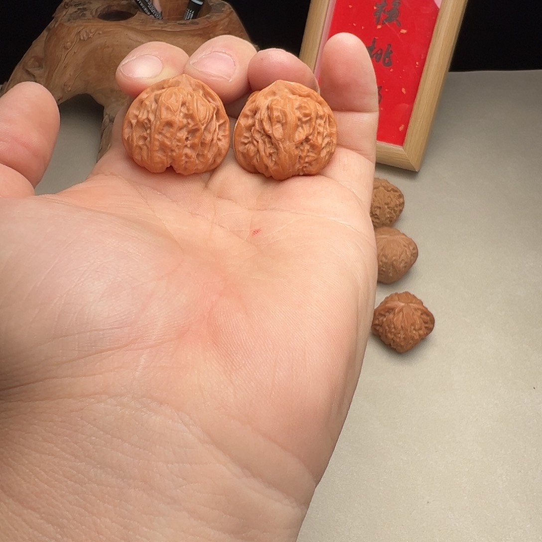 吊坠文玩核桃石门元宝手念