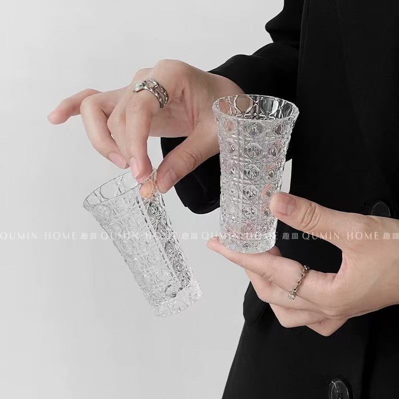 轻奢宝石纹小酒杯高颜值调酒杯子家用一口小酒杯酒杯烈酒杯白酒杯