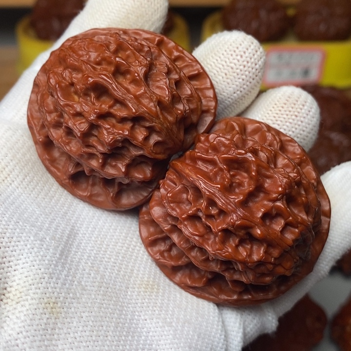 把件文玩核桃42平顶狮子头