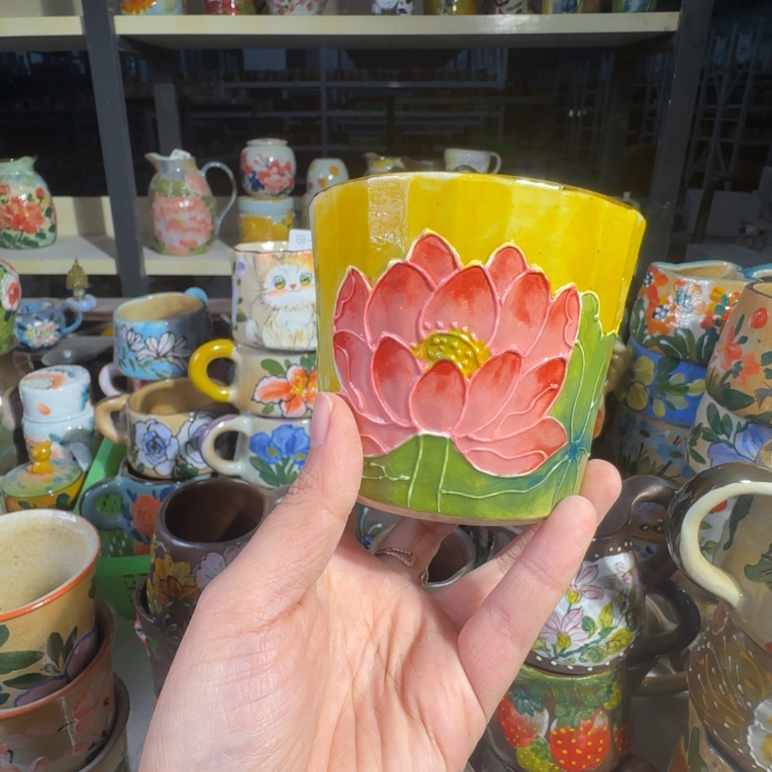 景德镇手工陶瓷釉下彩紫砂正品55