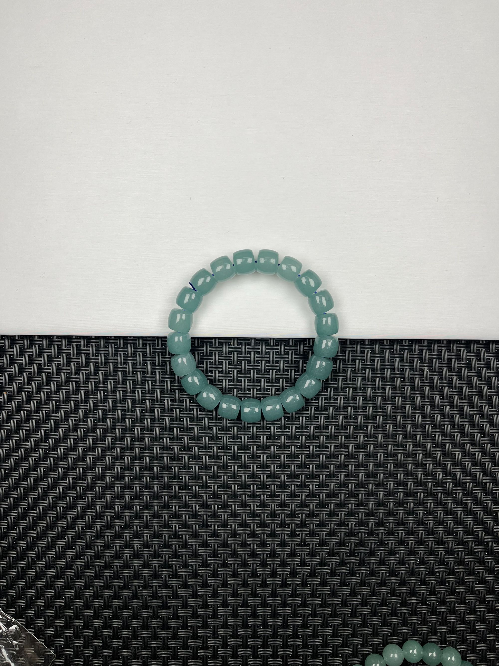 (老郑珠宝)W43老蓝冰手串8m时尚精美气质百搭款