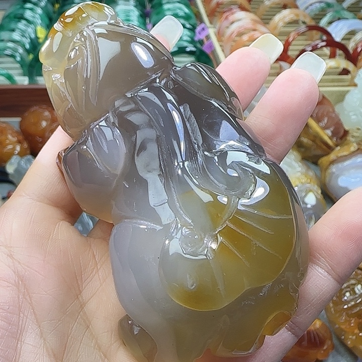 玛瑙/玉髓合金把件