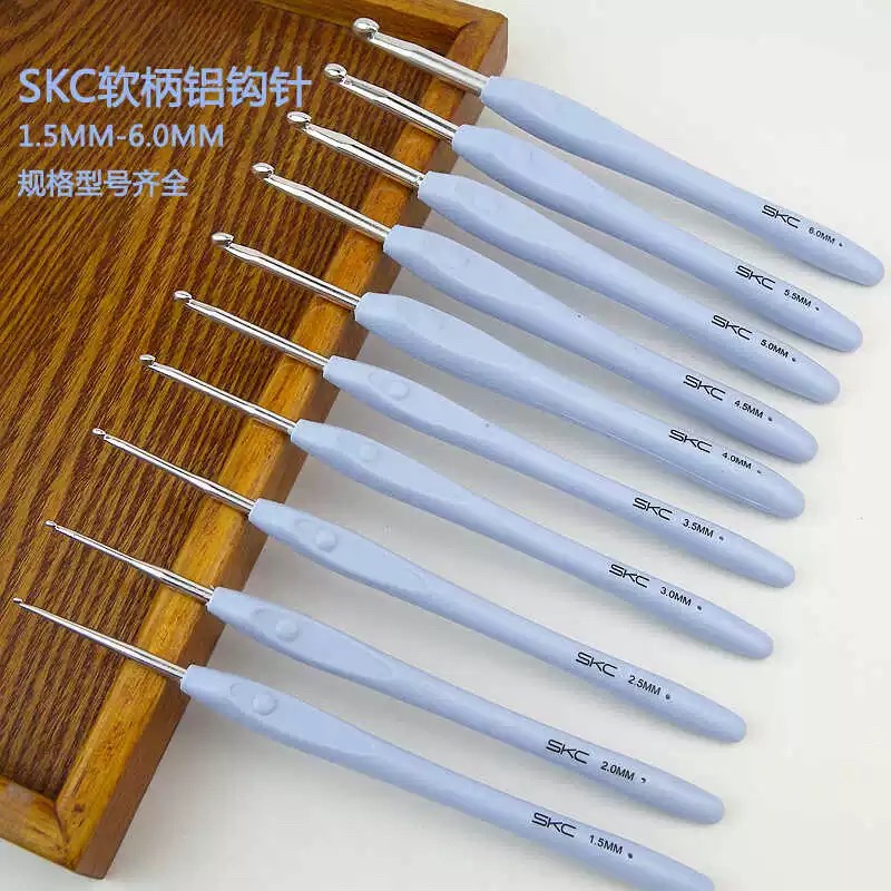 小帅毛线店铝型品牌软炳钩针手工编织圆头小头家用钩针工具