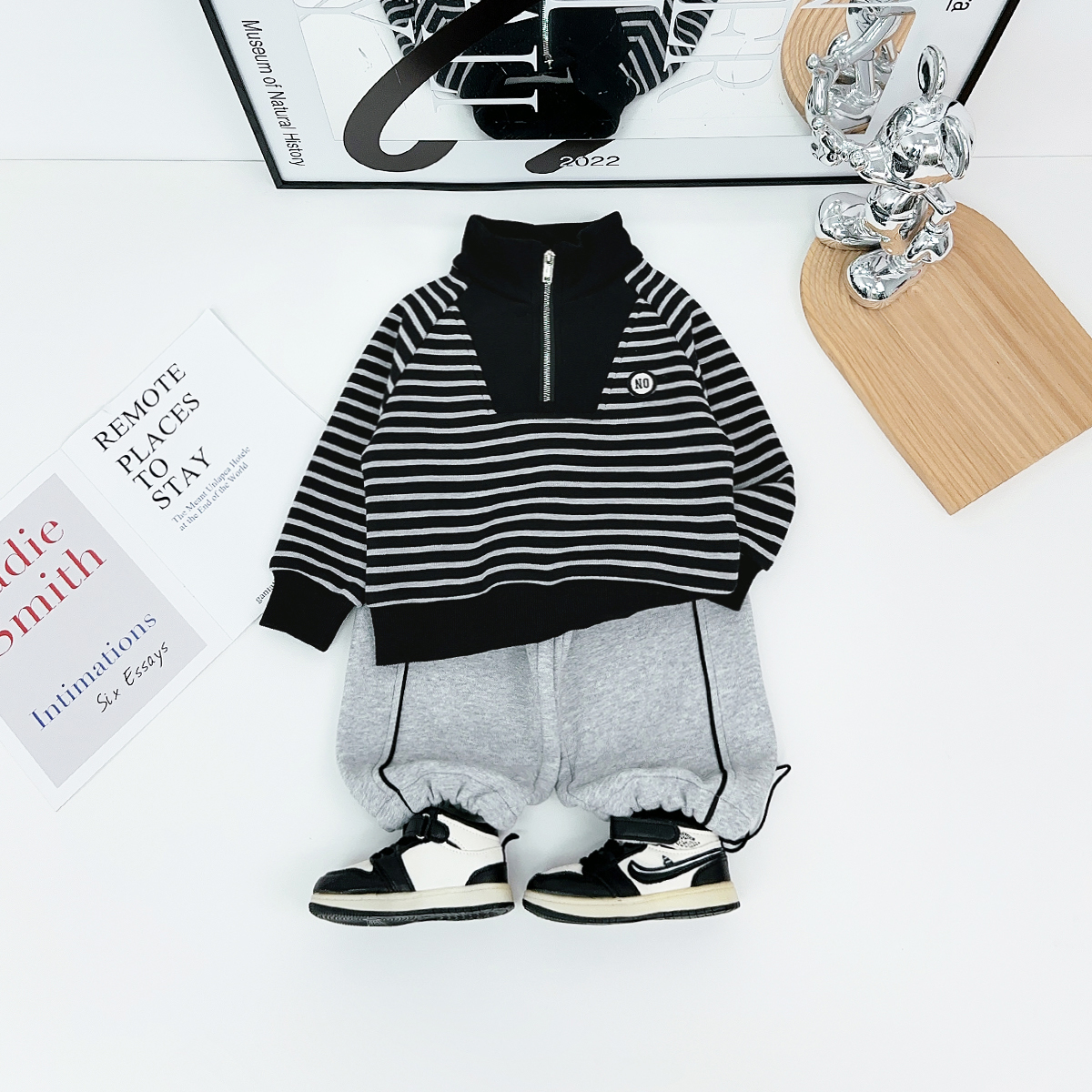 儿童卫衣加绒加厚长袖2025新款秋冬装男童 BQ251139Y悠悠童话童装