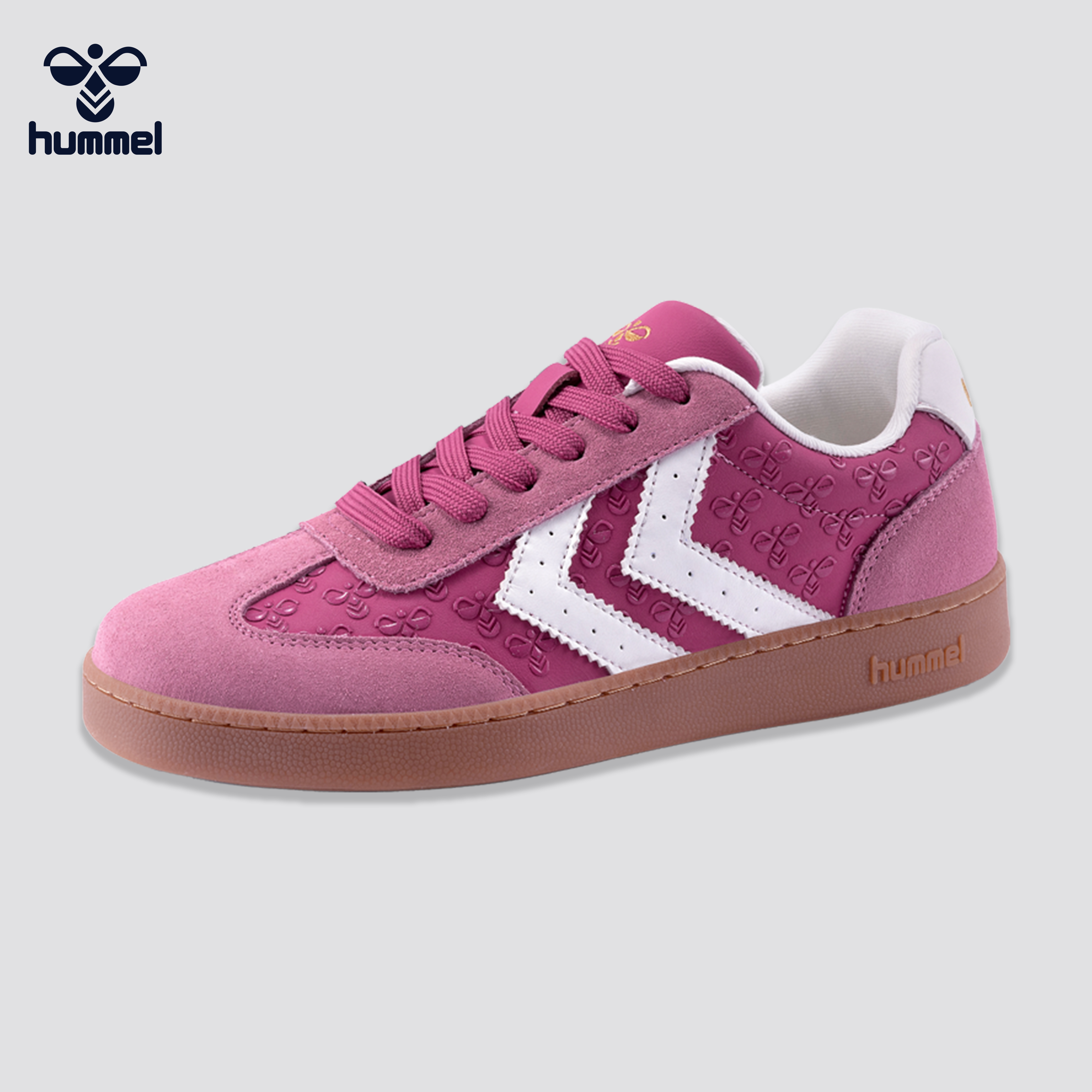 【展轩同款】HUMMEL新款荧光德训鞋复古运动休闲板鞋情侣款梦幻萤火